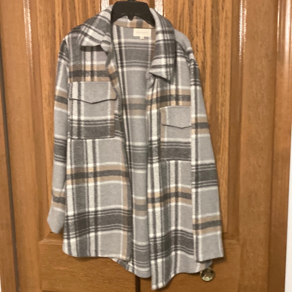 Cute Plaid Jacket with pockets
